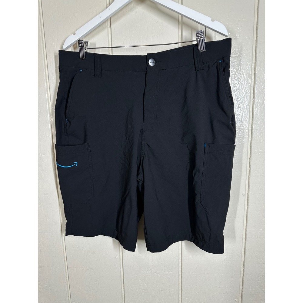 Amazon Cargo Shorts Mens L Black Luly Yang Uniform Work Active Performance 7733